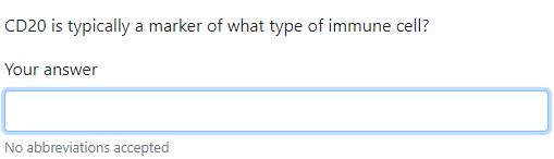 An example VSA Question. A short question stem, followed by a free response textarea.